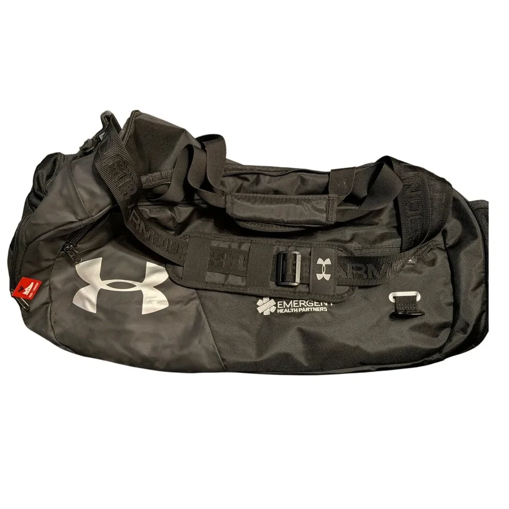 Under Armour Storm Undeniable Black‎ Duffel Bag Emergent Health Partners Logo